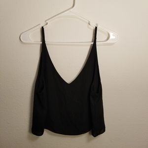 3/$12 Topshop Black Cropped Tank Top